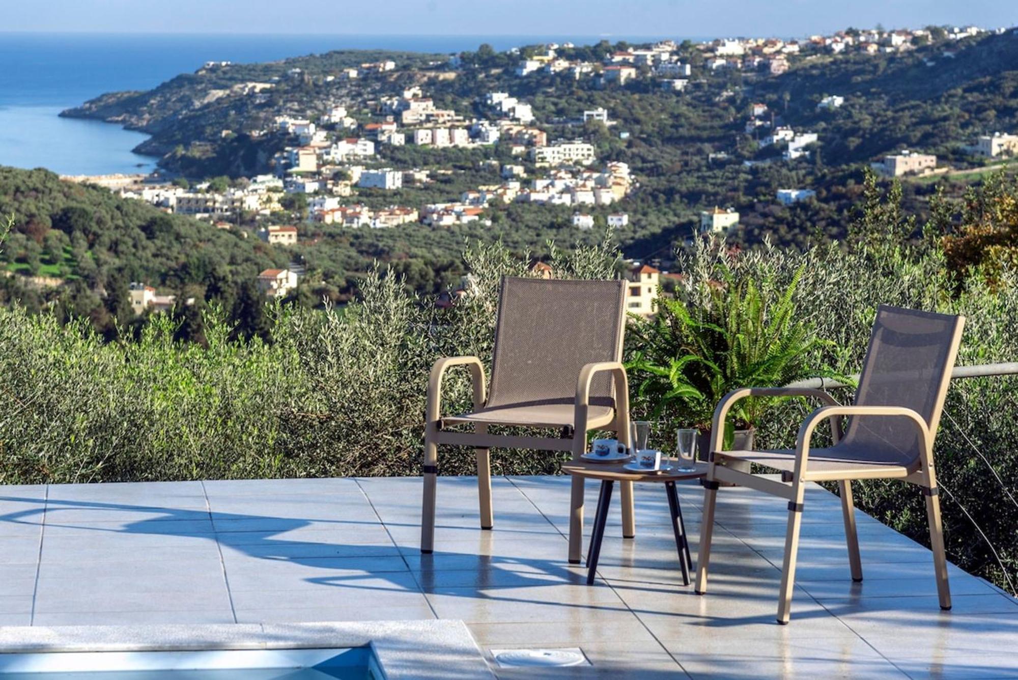 Villa Konstantinos Hilltop Vineyard Escape Almirida Exterior foto
