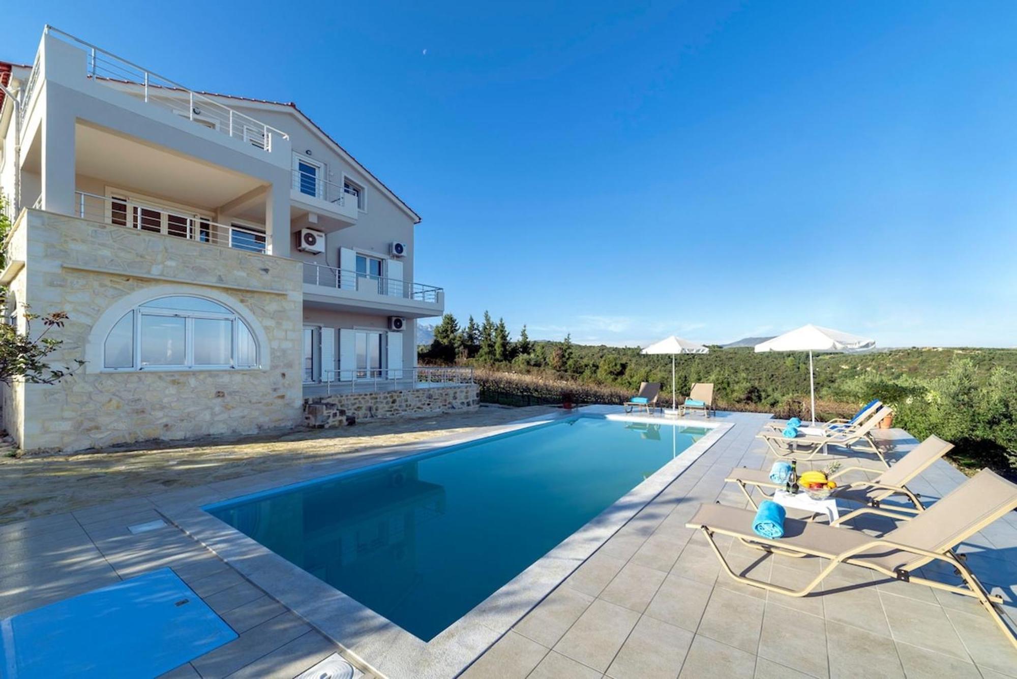 Villa Konstantinos Hilltop Vineyard Escape Almirida Exterior foto