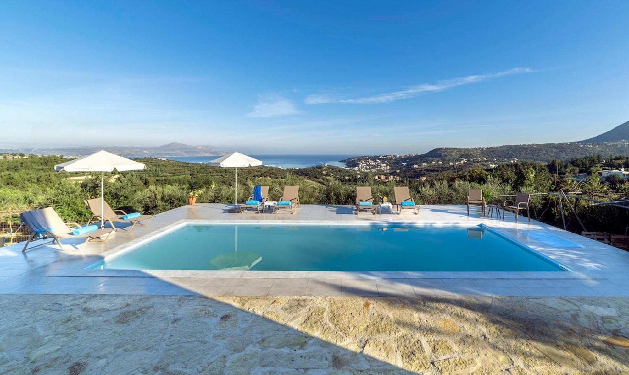 Villa Konstantinos Hilltop Vineyard Escape Almirida Exterior foto