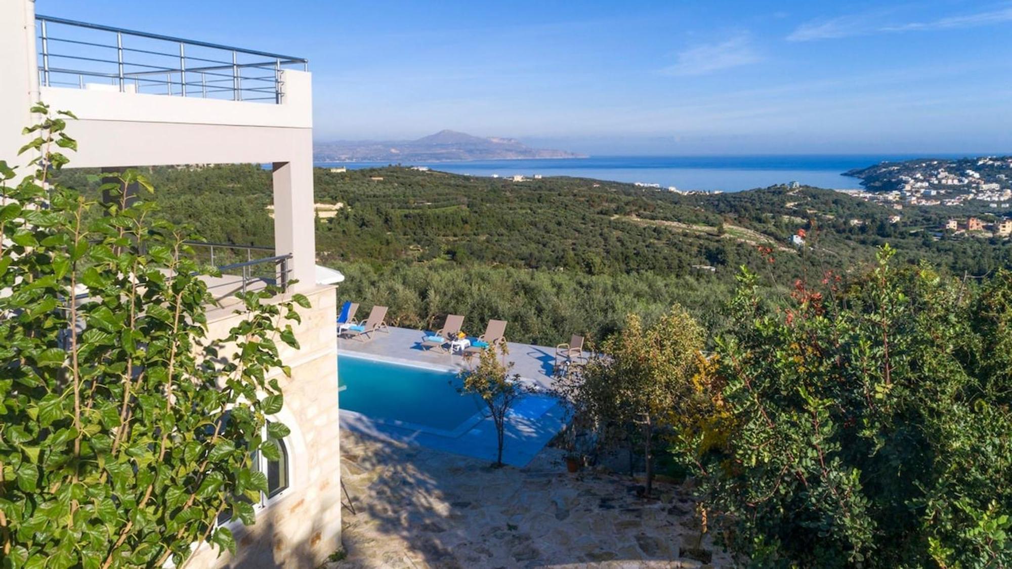 Villa Konstantinos Hilltop Vineyard Escape Almirida Exterior foto