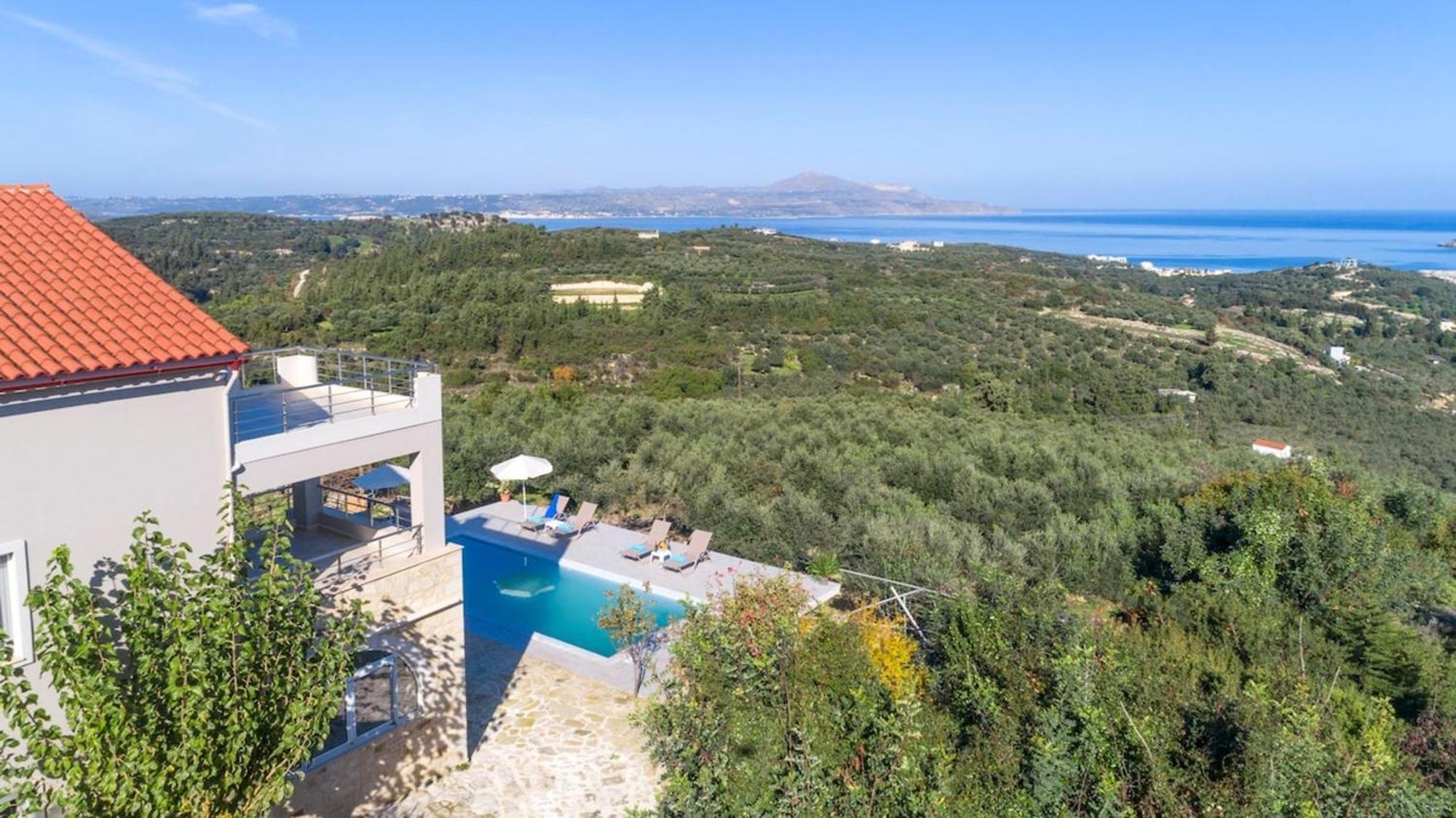 Villa Konstantinos Hilltop Vineyard Escape Almirida Exterior foto
