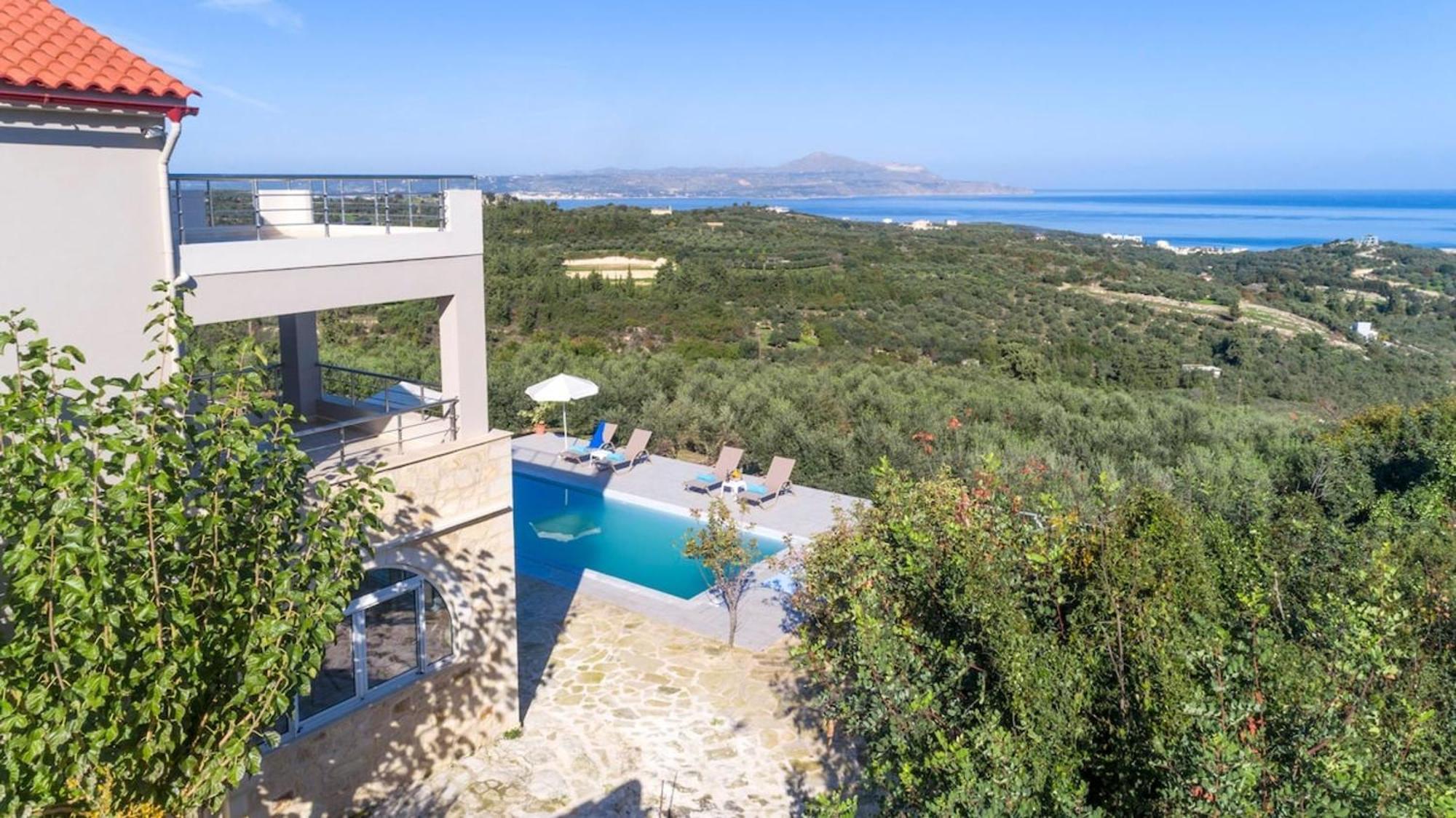 Villa Konstantinos Hilltop Vineyard Escape Almirida Exterior foto