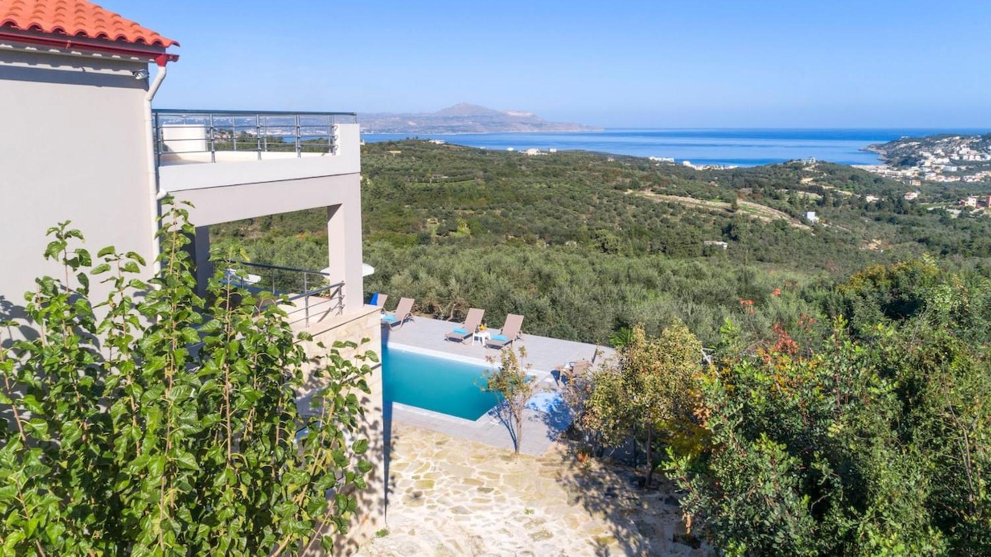 Villa Konstantinos Hilltop Vineyard Escape Almirida Exterior foto