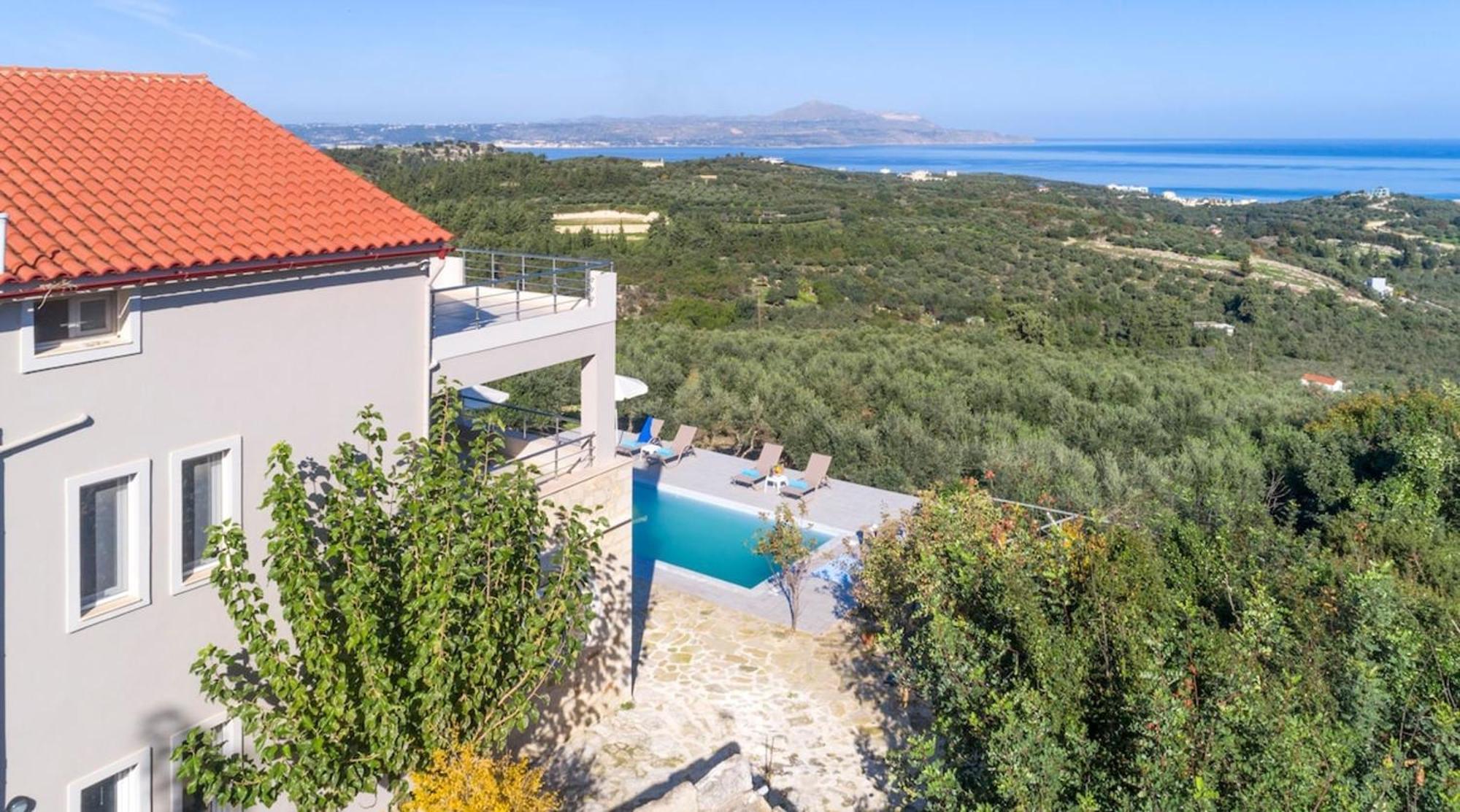 Villa Konstantinos Hilltop Vineyard Escape Almirida Exterior foto