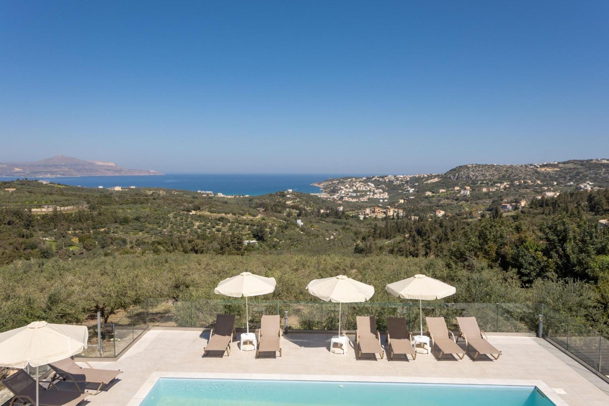 Villa Konstantinos Hilltop Vineyard Escape Almirida Exterior foto