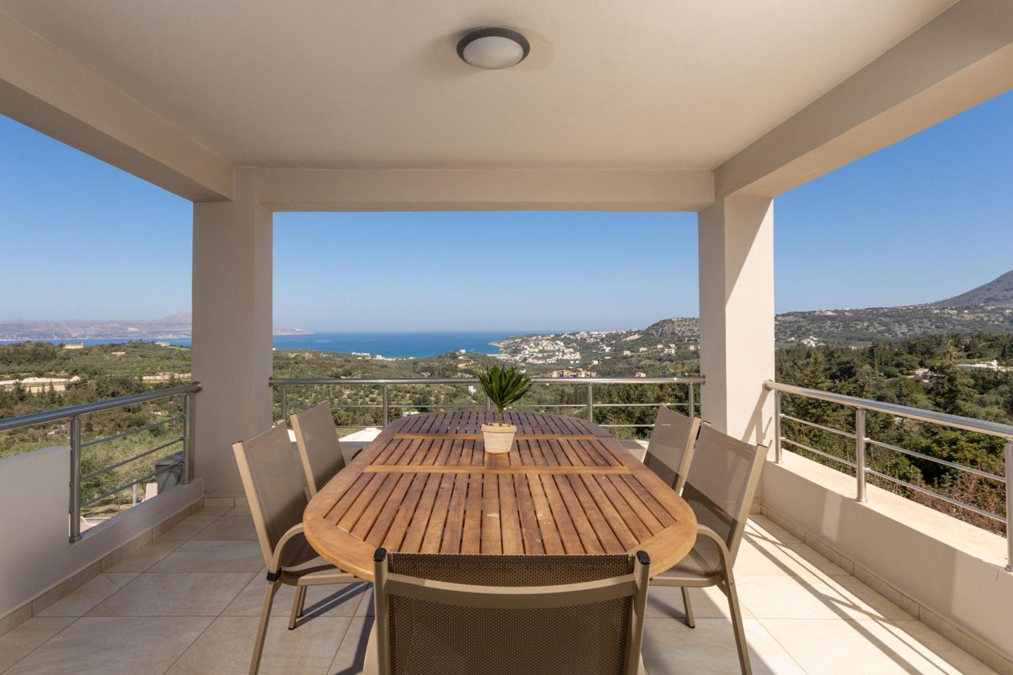 Villa Konstantinos Hilltop Vineyard Escape Almirida Exterior foto